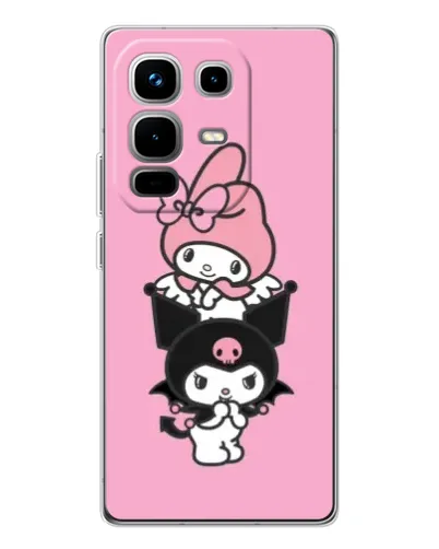 Чехол для Infinix Note 50 Pro с картинкой «My Melody и Kuromi»