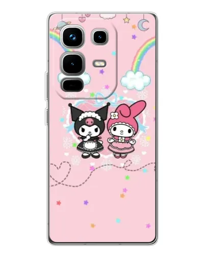 Чехол для Infinix Note 50 Pro с картинкой «My Melody и Kuromi»