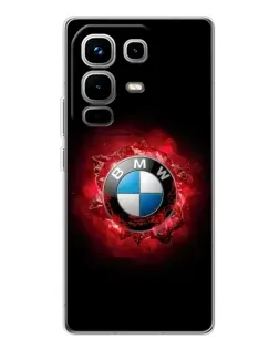 Чехол для Infinix Note 50 Pro с картинкой «Логотип BMW — вспышка»