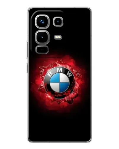Чехол для Infinix Note 50 Pro с картинкой «Логотип BMW — вспышка»