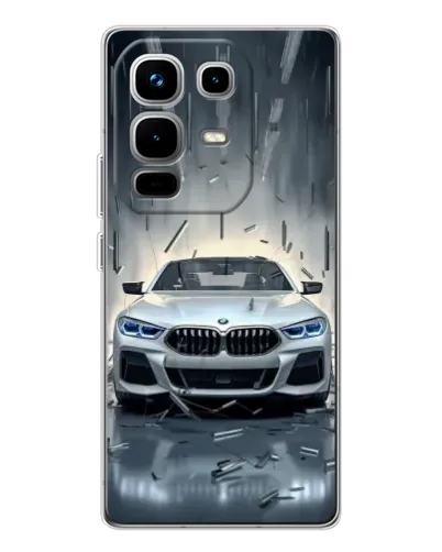 Чехол для Infinix Note 50 Pro с картинкой «BMW в свете фар»