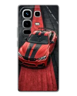 Чехол для Infinix Note 50 Pro с картинкой «BMW на красной дорожке»