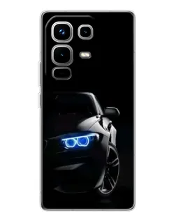 Чехол для Infinix Note 50 Pro с картинкой «BMW — ночной взгляд» Чехол для Infinix Note 50 Pro с картинкой «BMW — ночной взгляд»