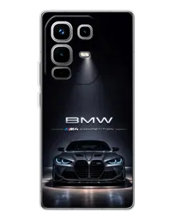 Чехол для Infinix Note 50 Pro с картинкой «BMW сквозь ночной город» Чехол для Infinix Note 50 Pro с картинкой «BMW сквозь ночной город»