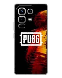 Чехол для Infinix Note 50 Pro с картинкой «Яркий логотип PUBG»