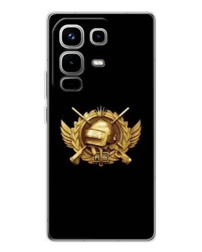 Чехол для Infinix Note 50 Pro с картинкой «PUBG — оранжевый градиент»