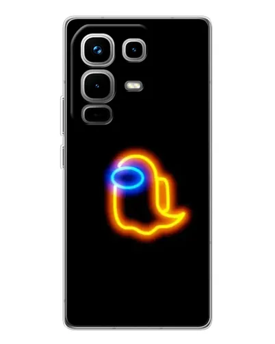 Чехол для Infinix Note 50 Pro с картинкой «Among Us неоновое сияние»