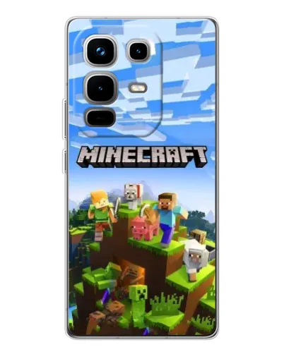 Чехол для Infinix Note 50 Pro с картинкой «Minecraft классический мир» Чехол для Infinix Note 50 Pro с картинкой «Minecraft классический мир»