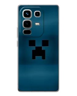 Чехол для Infinix Note 50 Pro с картинкой «Крипер текстура»