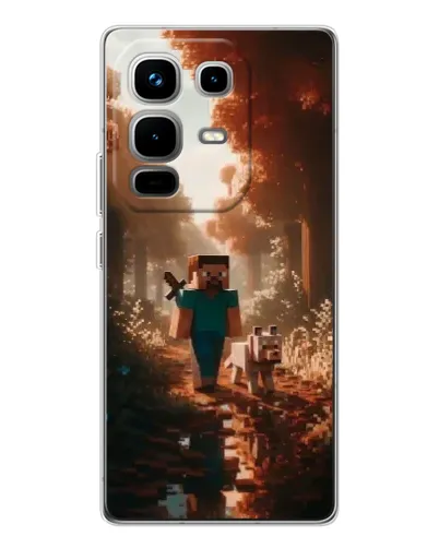 Чехол для Infinix Note 50 Pro с картинкой «Стив в лесу» Чехол для Infinix Note 50 Pro с картинкой «Стив в лесу»