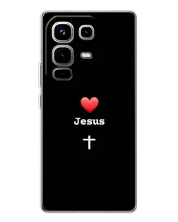Чохол для Infinix Note 50 Pro з картинкою «Серце - Jesus»