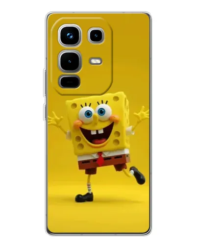 Чехол для Infinix Note 50 Pro с картинкой «Позитивный Губка Боб»