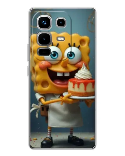 Чехол для Infinix Note 50 Pro с картинкой «Повар Спанч Боб»