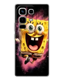 Чехол для Infinix Note 50 Pro с картинкой «Взрывной Спанч Боб»
