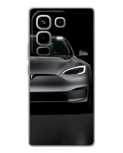 Чехол для Infinix Note 50 Pro с картинкой «Tesla Model S Look»
