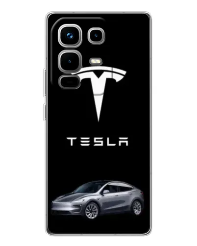 Чехол для Infinix Note 50 Pro с картинкой «Tesla Model Y»