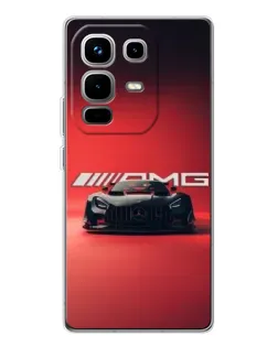 Чехол для Infinix Note 50 Pro с картинкой «Mercedes AMG — красная линия»