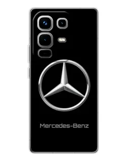 Чехол для Infinix Note 50 Pro с картинкой «Mercedes Silver Logo»