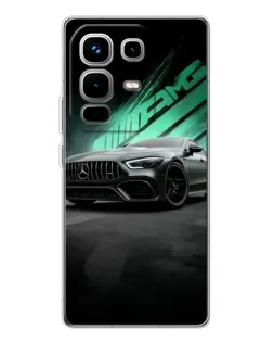 Чехол для Infinix Note 50 Pro с картинкой «Темный Mercedes AMG»