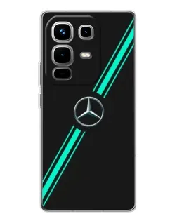 Чохол для Infinix Note 50 Pro з картинкою «Спортивні лінії Mercedes» Чохол для Infinix Note 50 Pro з картинкою «Спортивні лінії Mercedes»