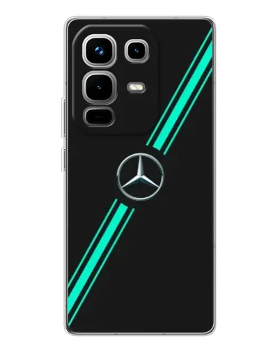 Чохол для Infinix Note 50 Pro з картинкою «Спортивні лінії Mercedes» Чохол для Infinix Note 50 Pro з картинкою «Спортивні лінії Mercedes»