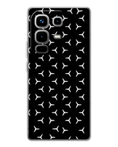 Чохол для Infinix Note 50 Pro з картинкою «Mercedes паттерн зірок» Чохол для Infinix Note 50 Pro з картинкою «Mercedes паттерн зірок»
