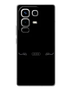Чехол для Infinix Note 50 Pro с картинкой «Audi — световой подпись»