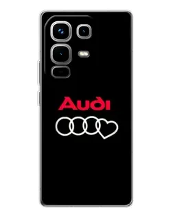Чехол для Infinix Note 50 Pro с картинкой «Логотип Audi Heart»