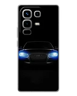 Чехол для Infinix Note 50 Pro с картинкой «Audi в неоне»