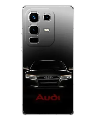 Чехол для Infinix Note 50 Pro с картинкой «Audi — градиентный контур»