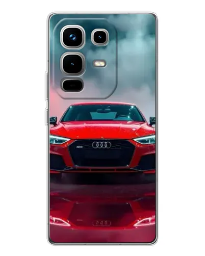 Чехол для Infinix Note 50 Pro с картинкой «Audi RS — красный стиль»