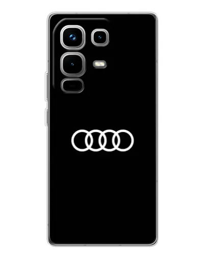 Чехол для Infinix Note 50 Pro с картинкой «Audi White Logo»