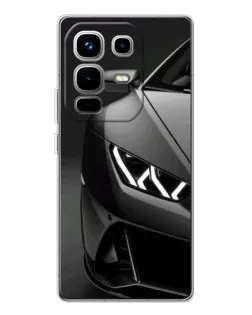 Чехол для Infinix Note 50 Pro с картинкой «Lamborghini фары детализация»