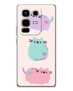 Чехол для Infinix Note 50 Pro с картинкой «Pusheen трио» Чехол для Infinix Note 50 Pro с картинкой «Pusheen трио»