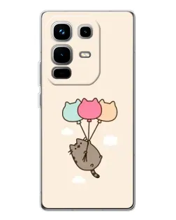 Чехол для Infinix Note 50 Pro с картинкой «Пушин на шариках»