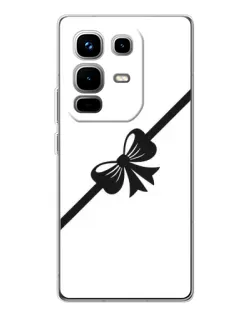 Чехол для Infinix Note 50 Pro с картинкой «Диагональный бант»