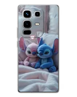 Чехол для Infinix Note 50 Pro с картинкой «Плюшевые Стич Ангел»