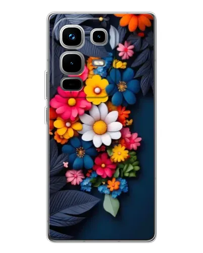 Чехол для Infinix Note 50 Pro с картинкой «Цветочная феерия»
