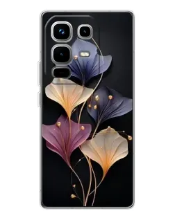 Чохол для Infinix Note 50 Pro з картинкою «Лілові квіти грації»
