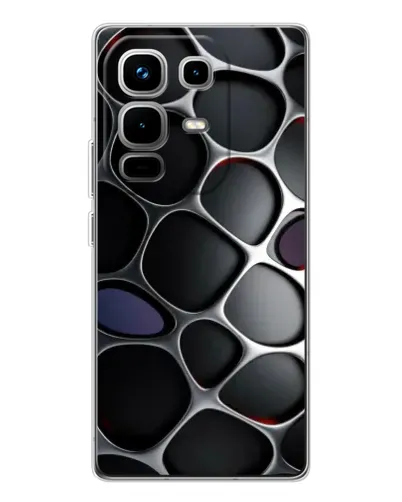 Чехол для Infinix Note 50 Pro с картинкой «Объемная темная решетка» Чехол для Infinix Note 50 Pro с картинкой «Объемная темная решетка»