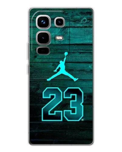 Чехол для Infinix Note 50 с картинкой «Jordan Cyan 23»