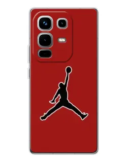 Чехол для Infinix Note 50 с картинкой «Jordan Red Back»