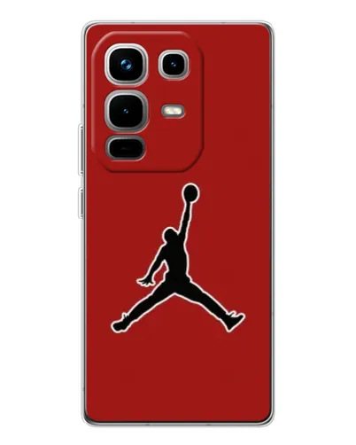 Чехол для Infinix Note 50 с картинкой «Jordan Red Back»