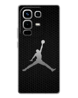 Чехол для Infinix Note 50 с картинкой «Jordan Dark Carbon»