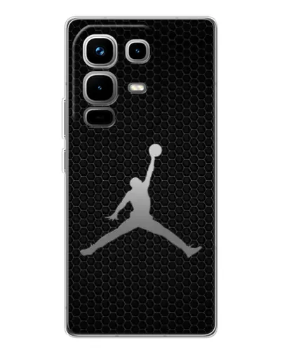 Чехол для Infinix Note 50 с картинкой «Jordan Dark Carbon»