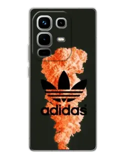 Чохол для Infinix Note 50 з картинкою «Помаранчевий дим Adidas»