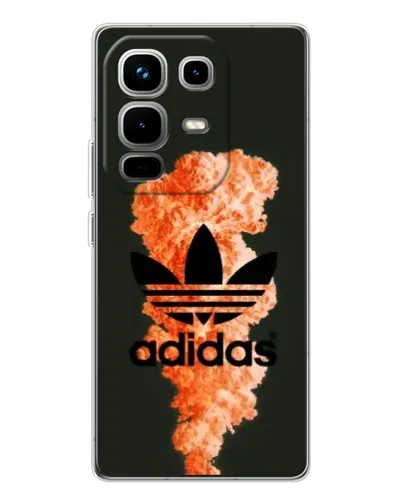 Чохол для Infinix Note 50 з картинкою «Помаранчевий дим Adidas» Чохол для Infinix Note 50 з картинкою «Помаранчевий дим Adidas»