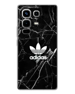 Чохол для Infinix Note 50 з картинкою «Білий мармур Adidas»