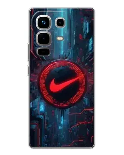 Чехол для Infinix Note 50 с картинкой «Техногенный стиль Nike»