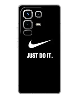 Чехол для Infinix Note 50 с картинкой «Классический принт Nike»